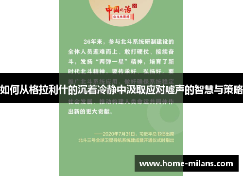 如何从格拉利什的沉着冷静中汲取应对嘘声的智慧与策略