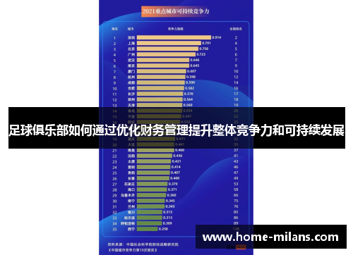 足球俱乐部如何通过优化财务管理提升整体竞争力和可持续发展
